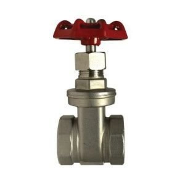 Midland Metal Gate Valve, 1 Nominal, 200 psi, 54 mm Inlet to Outlet Length, 105 mm Top to Inlet Center, CF8M 316 949255